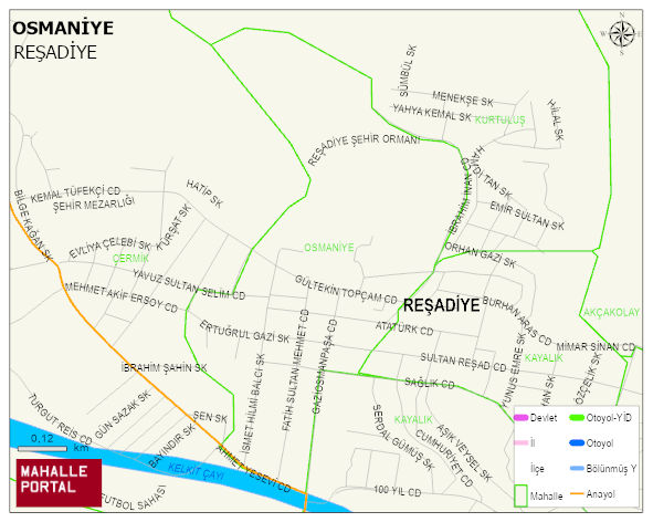 OSMANİYE Mahallesi Haritası | Mahalle Sokak Haritası