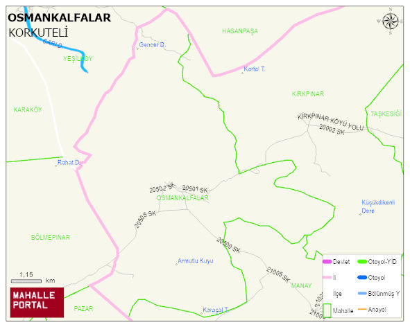OSMANKALFALAR Mahallesi Haritası | Mahalle Sokak Haritası