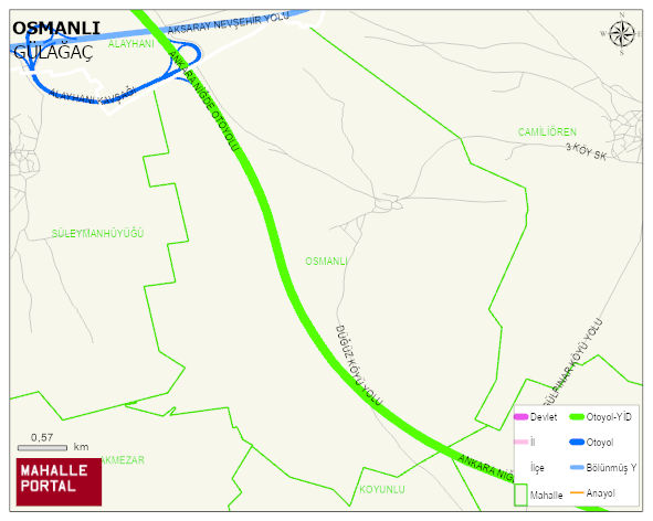 OSMANLI Köyü Haritası | Mahalle ve Köy Sınırı