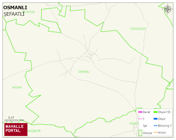 OSMANLI Köyü Haritası | Uydu Görüntüsü ve Harita Detayları