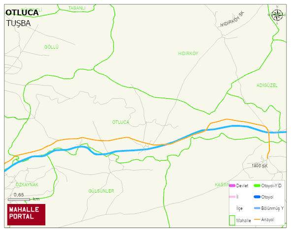 OTLUCA Mahallesi Haritası | Mahalle Sokak Haritası