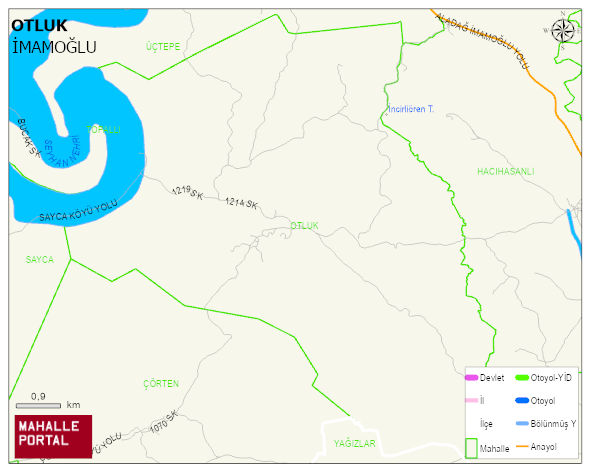 OTLUK Mahallesi Haritası | İnteraktif Köy ve Mahalle Sınırları