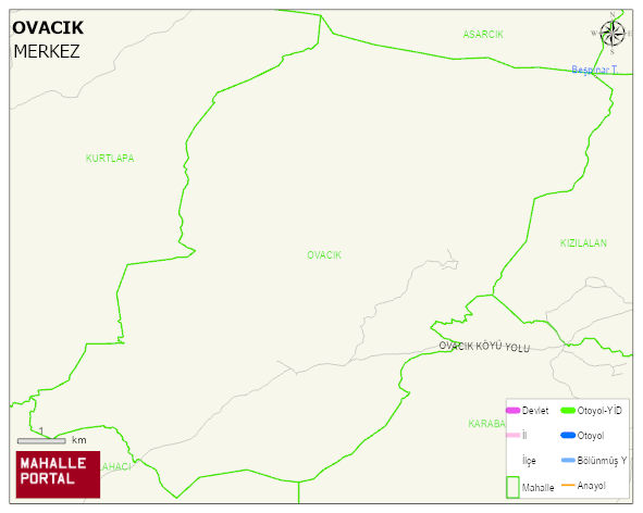 OVACIK Köyü Haritası | Detaylı Köy ve Mahalle Görünümü