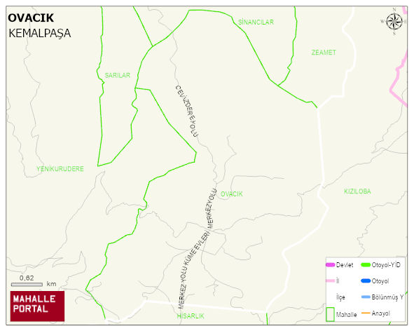 OVACIK Mahallesi Haritası | Coğrafi Yapı ve Detaylı Haritası