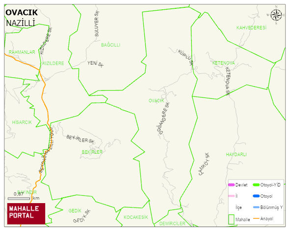 OVACIK Mahallesi Haritası | Güncel Mahalle ve Köy Haritası
