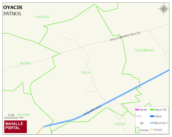 OYACIK Köyü Haritası | Mahalle Sokak Haritası