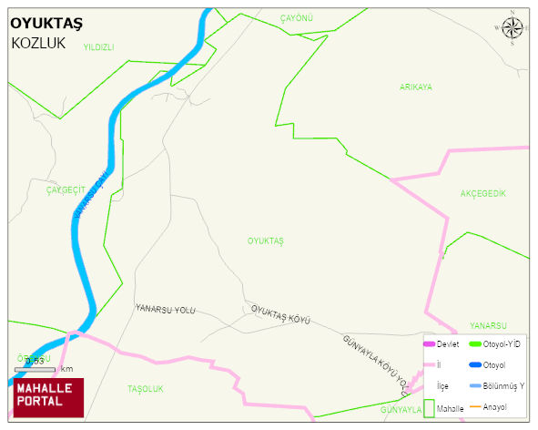 OYUKTAŞ Köyü Haritası | Coğrafi Yapı ve Detaylı Haritası
