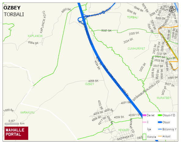 ÖZBEY Mahallesi Haritası | İnteraktif Köy ve Mahalle Sınırları