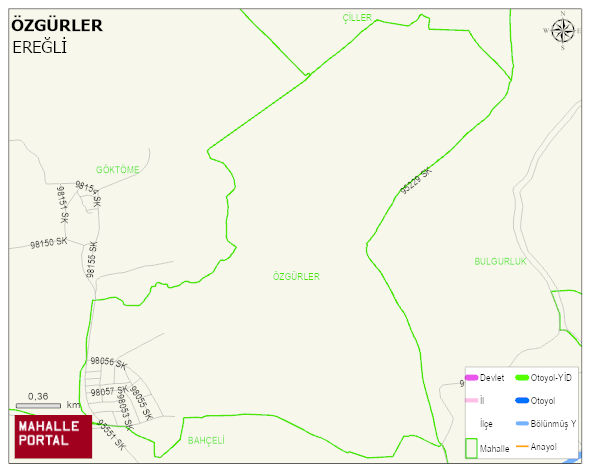 ÖZGÜRLER Mahallesi Haritası | Uydu Görüntüsü ve Harita Detayları