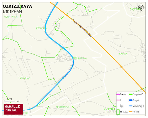 ÖZKIZILKAYA Mahallesi Haritası | Mahalle Sokak Haritası