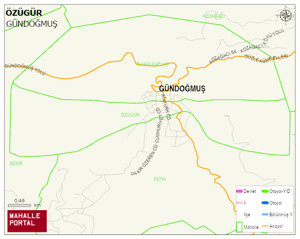 ÖZÜGÜR Mahallesi Haritası | Coğrafi Yapı ve Detaylı Haritası