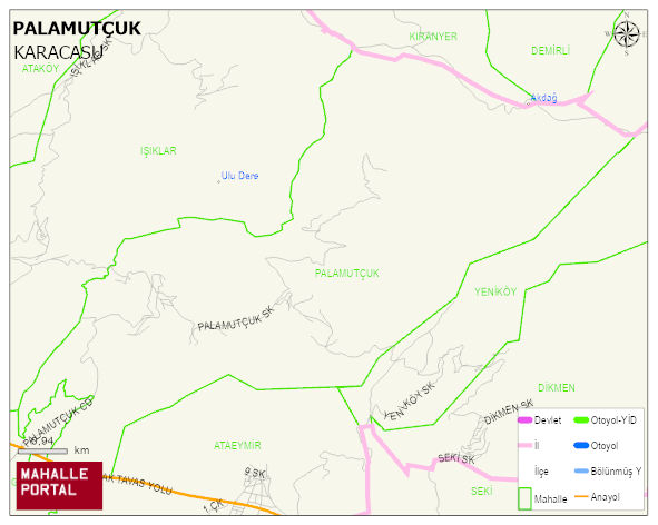PALAMUTÇUK Mahallesi Haritası | Güncel Mahalle ve Köy Haritası