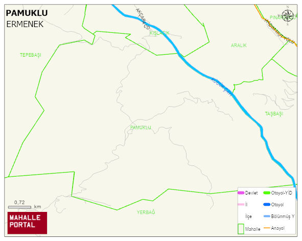 PAMUKLU Köyü Haritası | Uydu Görüntüsü ve Harita Detayları