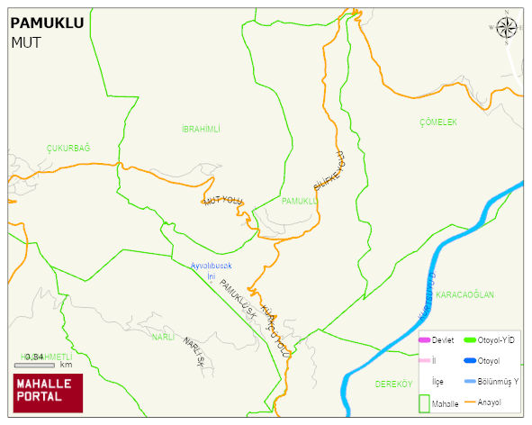 PAMUKLU Mahallesi Haritası | Mahalle Sokak Haritası