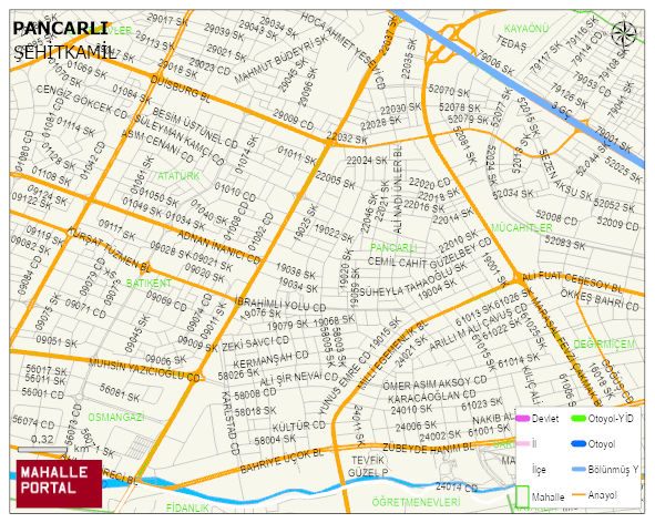 PANCARLI Mahallesi Haritası | Detaylı Köy ve Mahalle Görünümü