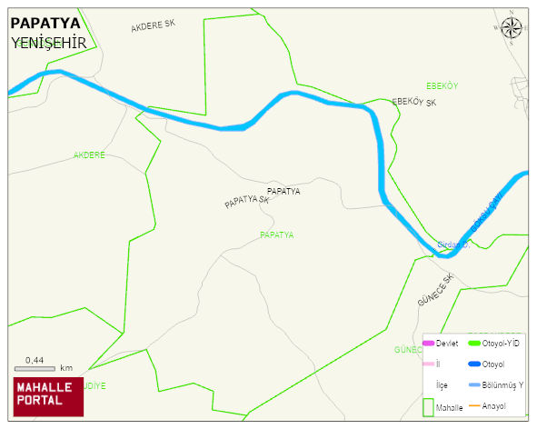PAPATYA Mahallesi Haritası | Uydu Görüntüsü ve Harita Detayları