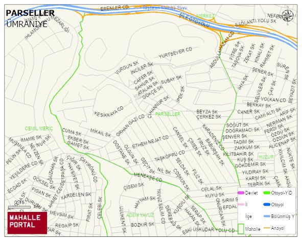PARSELLER Mahallesi Haritası | Detaylı Köy ve Mahalle Görünümü