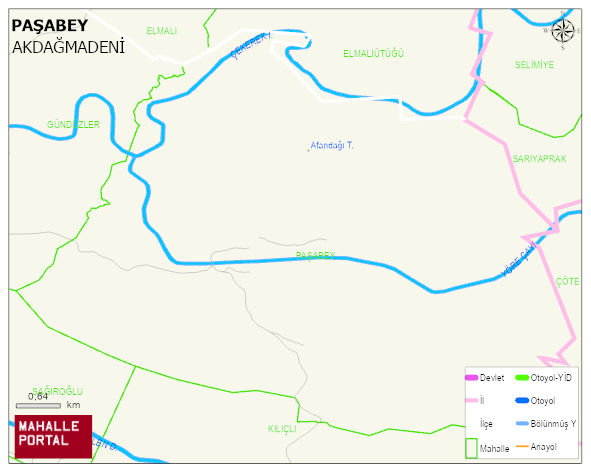 PAŞABEY Köyü Haritası | Detaylı Köy ve Mahalle Görünümü