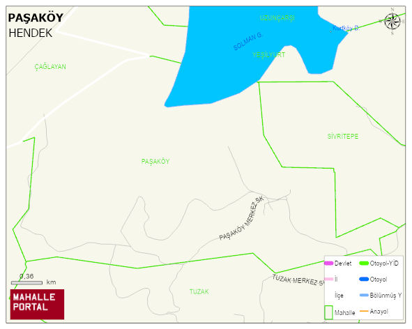PAŞAKÖY Mahallesi Haritası | Dağlar, Ovalar ve Akarsu Bilgileri