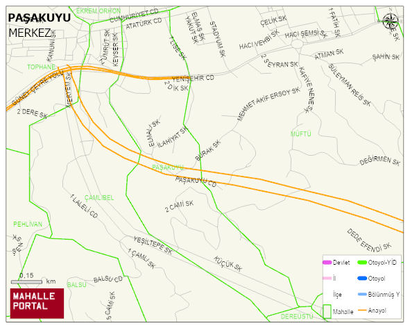 PAŞAKUYU Mahallesi Haritası | Mahalle ve Köy Sınırı