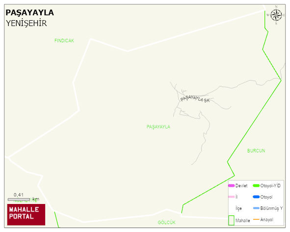 PAŞAYAYLA Mahallesi Haritası | İnteraktif Köy ve Mahalle Sınırları