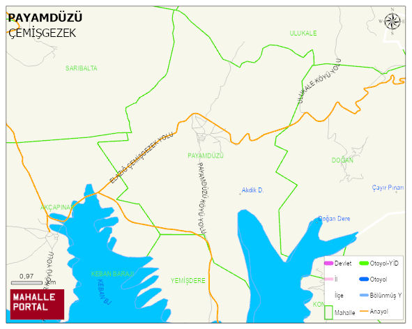PAYAMDÜZÜ Köyü Haritası | Mahalle ve Köy Sınırı