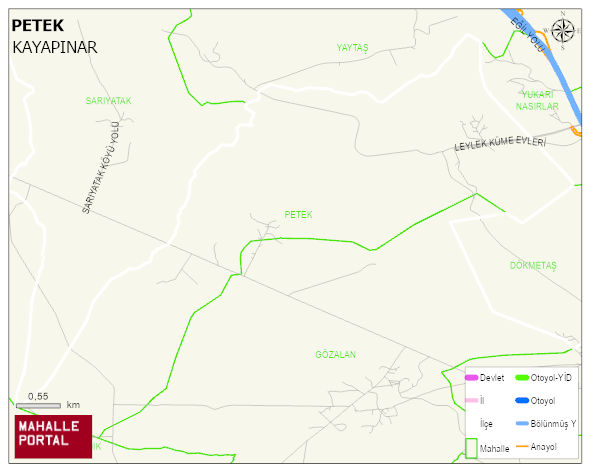 PETEK Mahallesi Haritası | Detaylı Köy ve Mahalle Görünümü