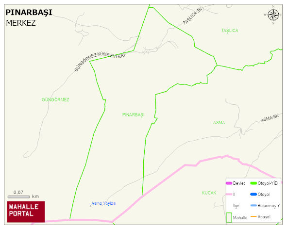 PINARBAŞI Köyü Haritası | İnteraktif Köy ve Mahalle Sınırları