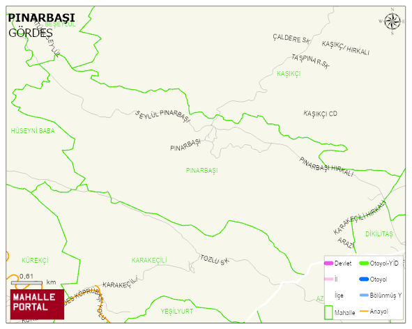 PINARBAŞI Mahallesi Haritası | İnteraktif Köy ve Mahalle Sınırları