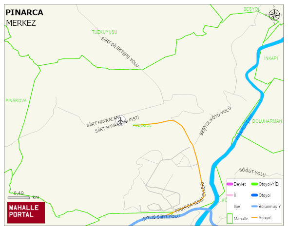 PINARCA Köyü Haritası | İnteraktif Köy ve Mahalle Sınırları