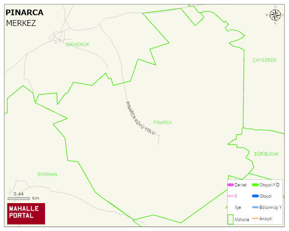 PINARCA Köyü Haritası | Mahalle Sokak Haritası