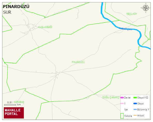 PINARDÜZÜ Mahallesi Haritası | Güncel Mahalle ve Köy Haritası