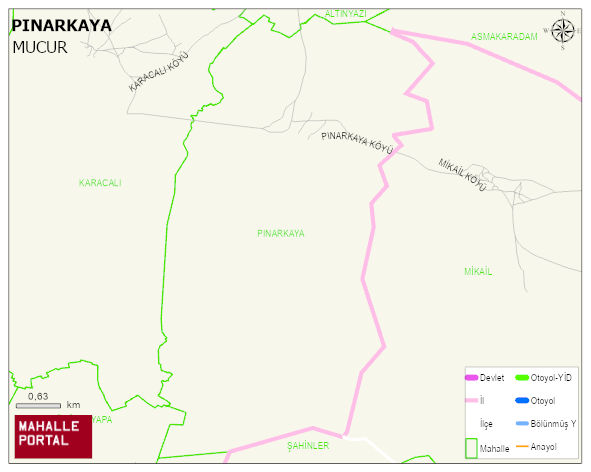 PINARKAYA Köyü Haritası | Güncel Mahalle ve Köy Haritası