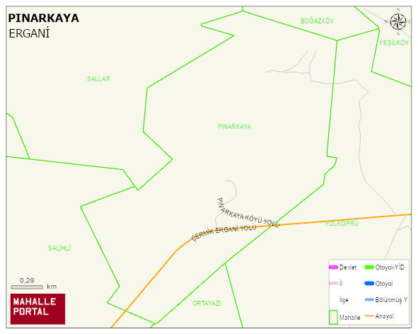 PINARKAYA Mahallesi Haritası | Mahalle ve Köy Sınırı