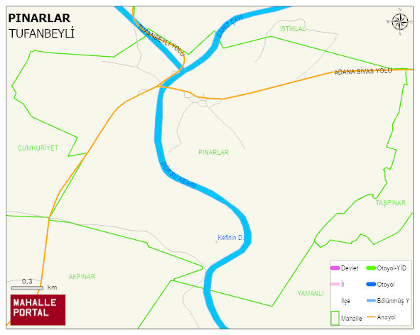 PINARLAR Mahallesi Haritası | Sayısal Bölge Görünümü