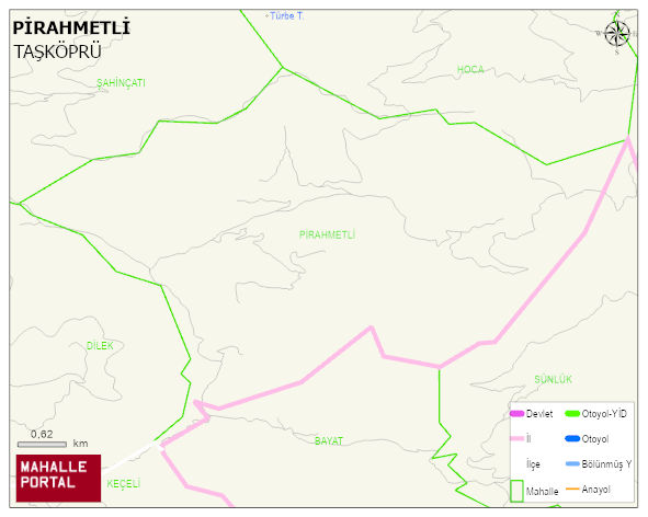 PİRAHMETLİ Köyü Haritası | Güncel Mahalle ve Köy Haritası