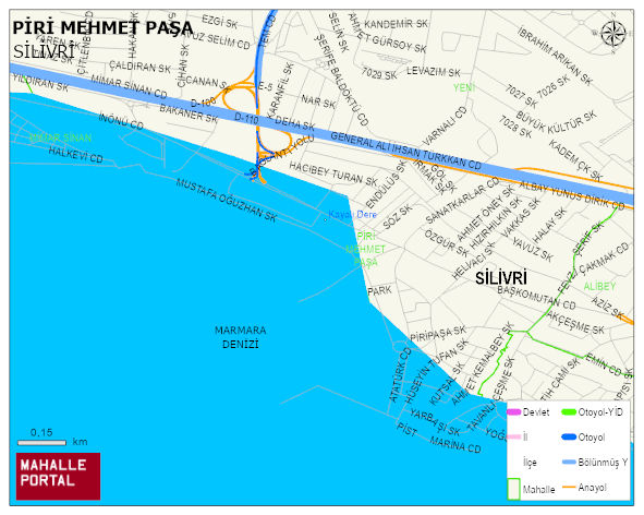 PİRİ MEHMET PAŞA Mahallesi Haritası | Mahalle Sokak Haritası