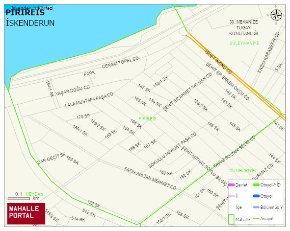 PİRİREİS Mahallesi Haritası | Detaylı Köy ve Mahalle Görünümü