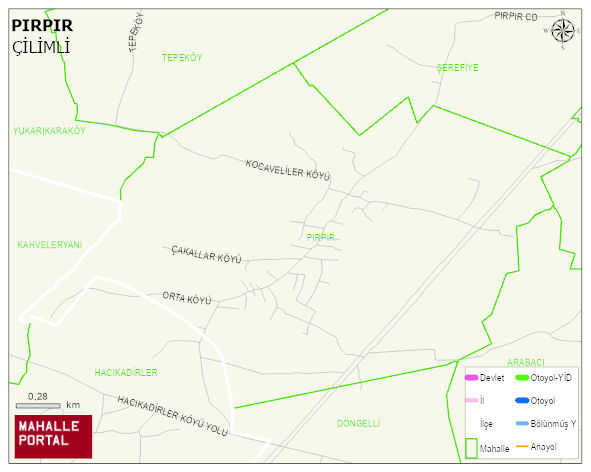 PIRPIR Köyü Haritası | Uydu Görüntüsü ve Harita Detayları
