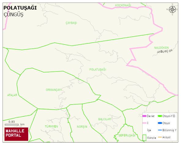 POLATUŞAĞI Mahallesi Haritası | Mahalle ve Köy Sınırı