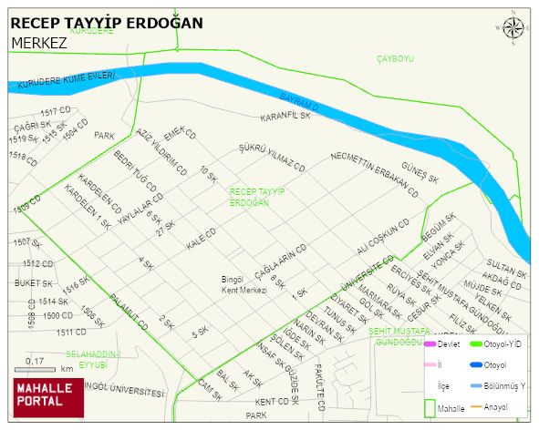 RECEP TAYYİP ERDOĞAN Mahallesi Haritası | Detaylı Köy ve Mahalle Görünümü