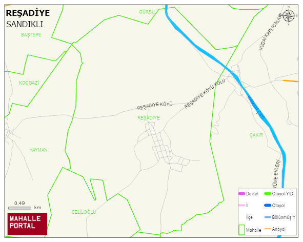 REŞADİYE Köyü Haritası | Uydu Görüntüsü ve Harita Detayları