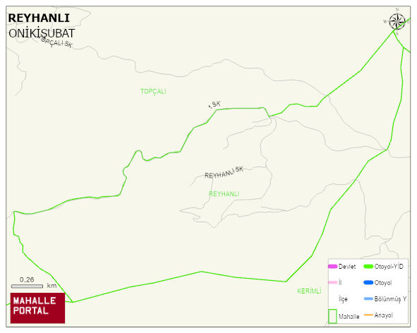 REYHANLI Mahallesi Haritası | Mahalle ve Köy Sınırı