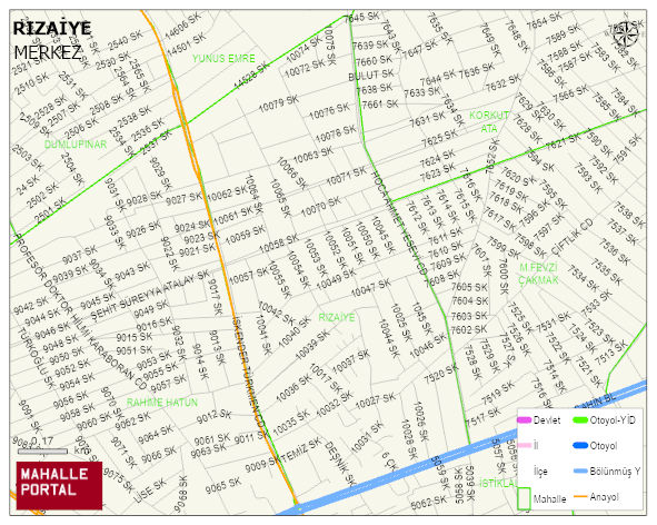 RIZAİYE Mahallesi Haritası | Mahalle Sokak Haritası
