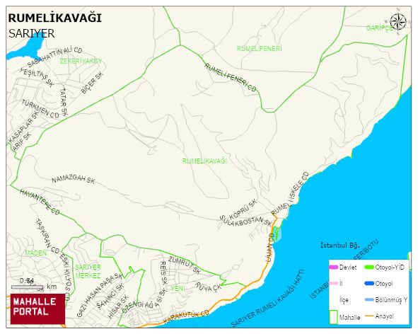 RUMELİKAVAĞI Mahallesi Haritası | Detaylı Köy ve Mahalle Görünümü