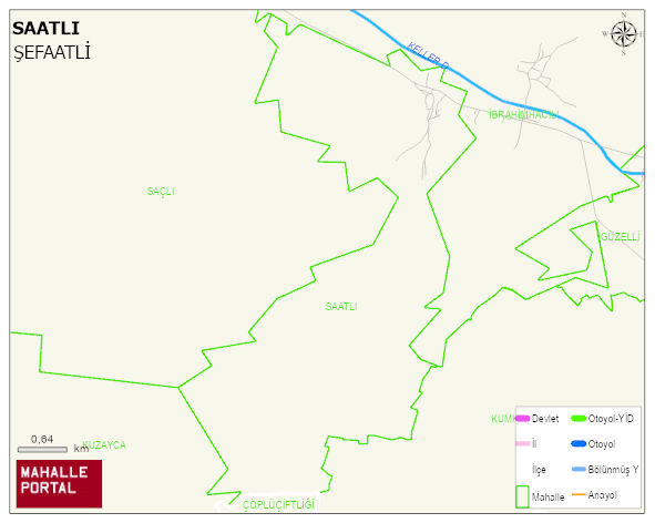 SAATLI Köyü Haritası | Mahalle Sokak Haritası