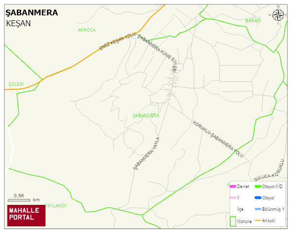 ŞABANMERA Köyü Haritası | İnteraktif Köy ve Mahalle Sınırları