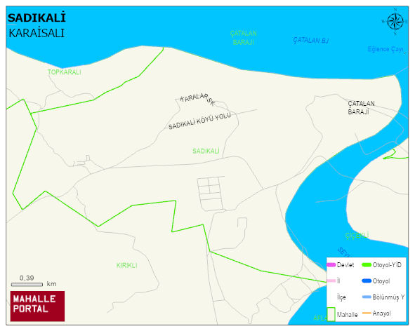SADIKALİ Mahallesi Haritası | Sayısal Bölge Görünümü
