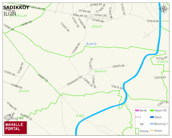 SADIKKÖY Mahallesi Haritası | Detaylı Köy ve Mahalle Görünümü