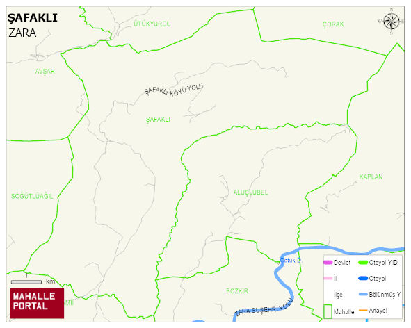 ŞAFAKLI Köyü Haritası | Coğrafi Yapı ve Detaylı Haritası